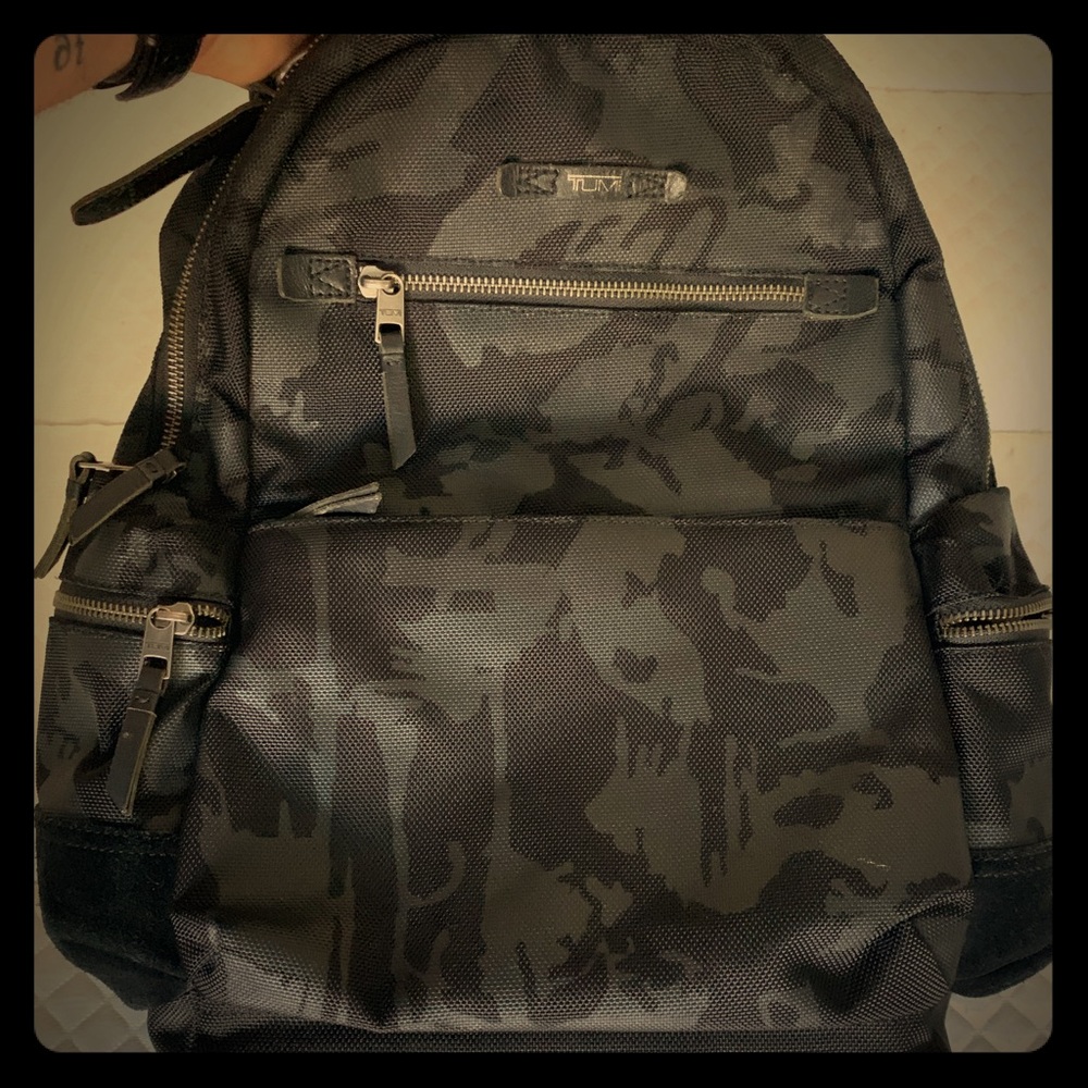 Rare grayscale camo Tumi backpack